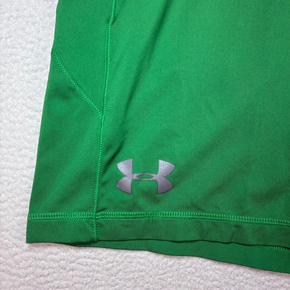 Under Armour Notre Dame Basketball Shorts Men M Green Gym Training Stretch Baggy